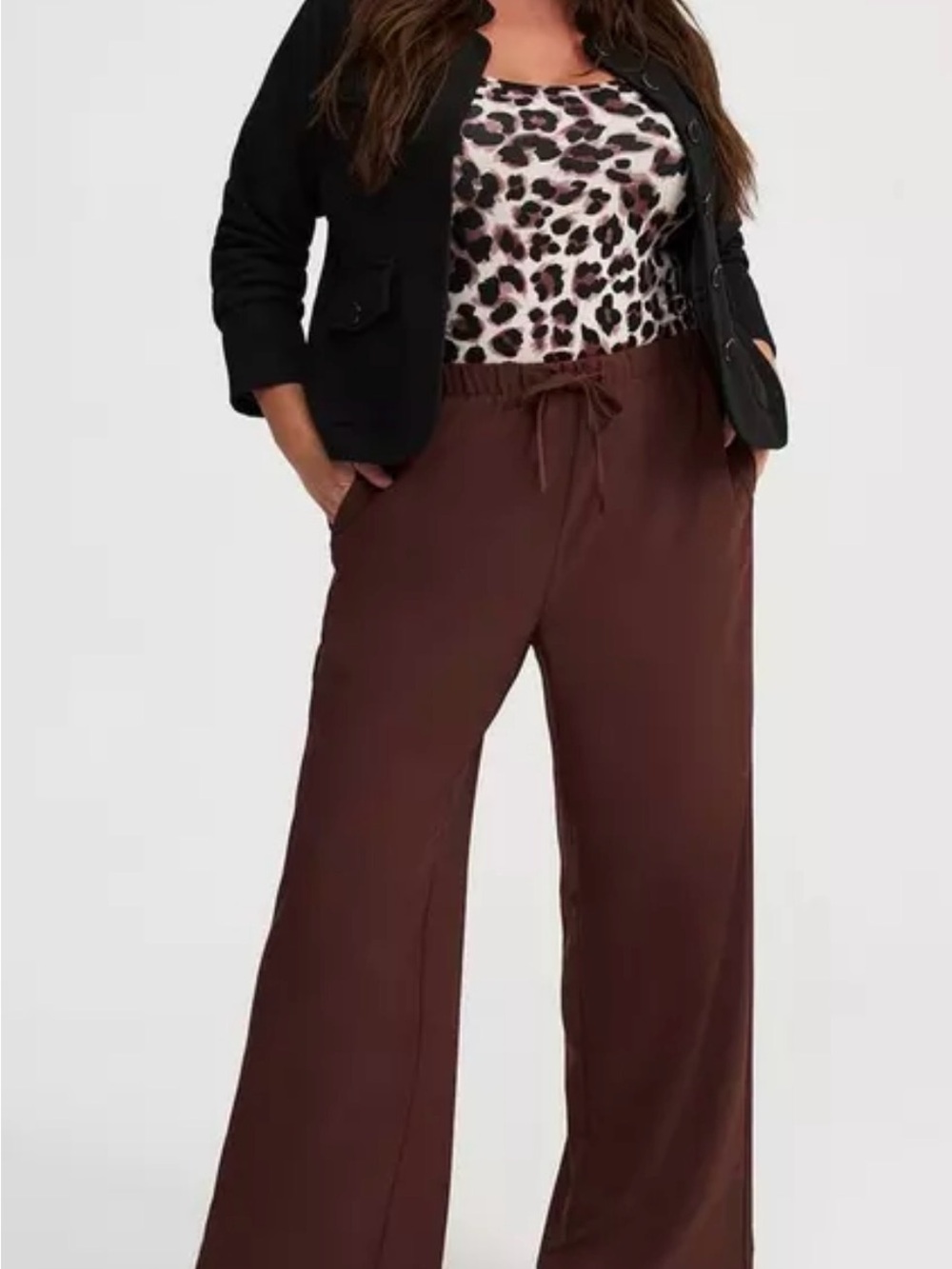 NWT TORRID Studio High-Rise Wide Leg Pull-On Crepe Pant SIZE 6X